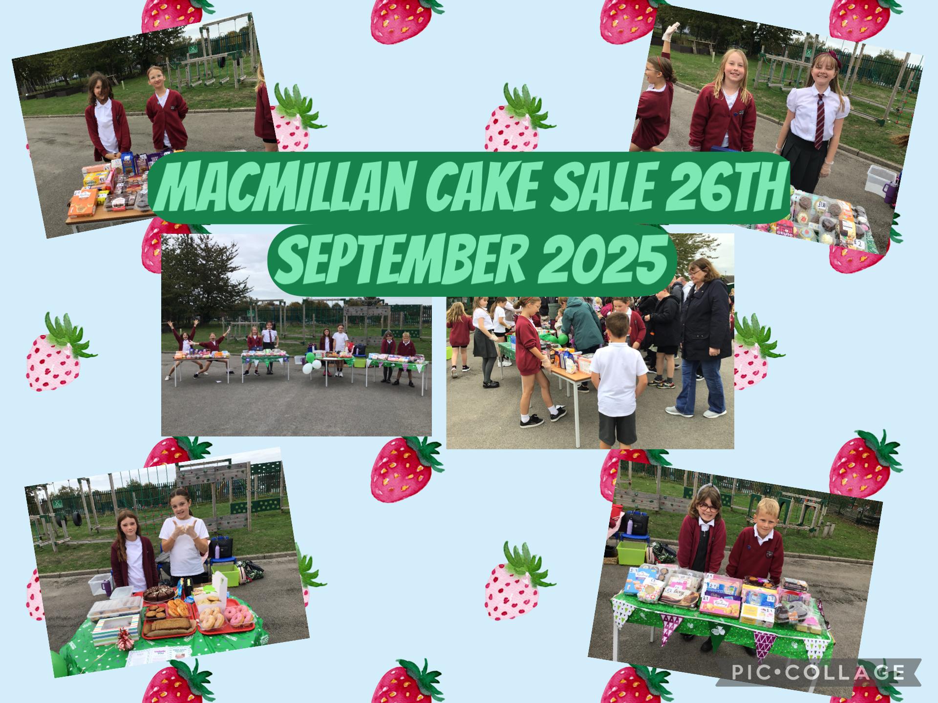 Our newly appointed School Councillors held a cake sale in aid of MacMillan Cancer Support